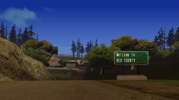 Red County welcome road